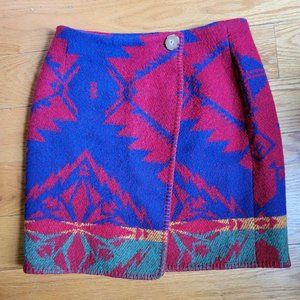 Ralph Lauren Country authentic wool blanket miniskirt